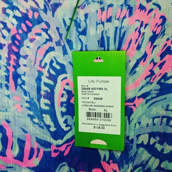 NWT Lilly Pulitzer Gypsea Girl Ginette Coverup XL - Picture 7 of 8